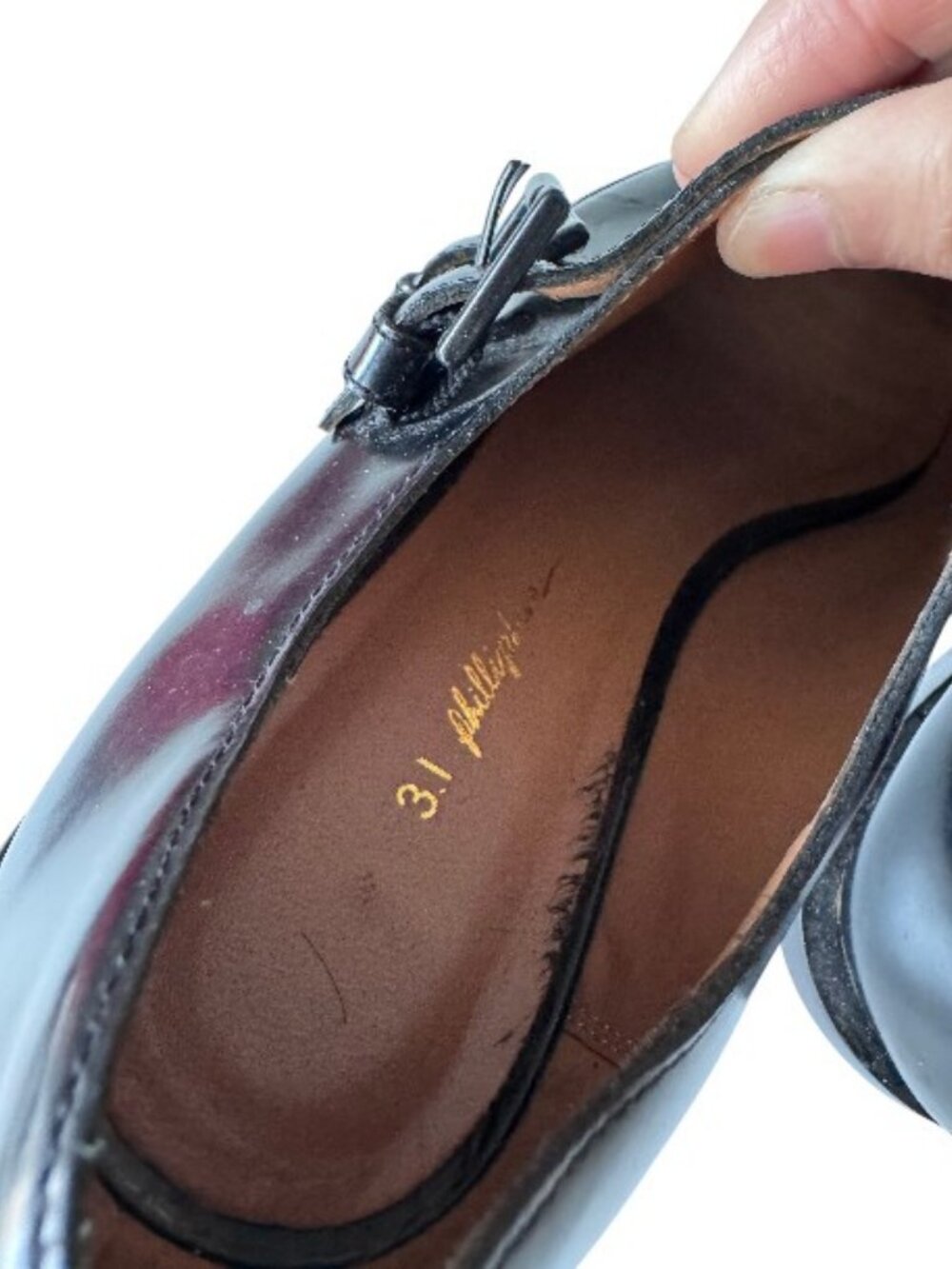 3.1 Phillip Lim leather monk strap ladder cutout loafers black women's size 37 - Picture 7 of 8